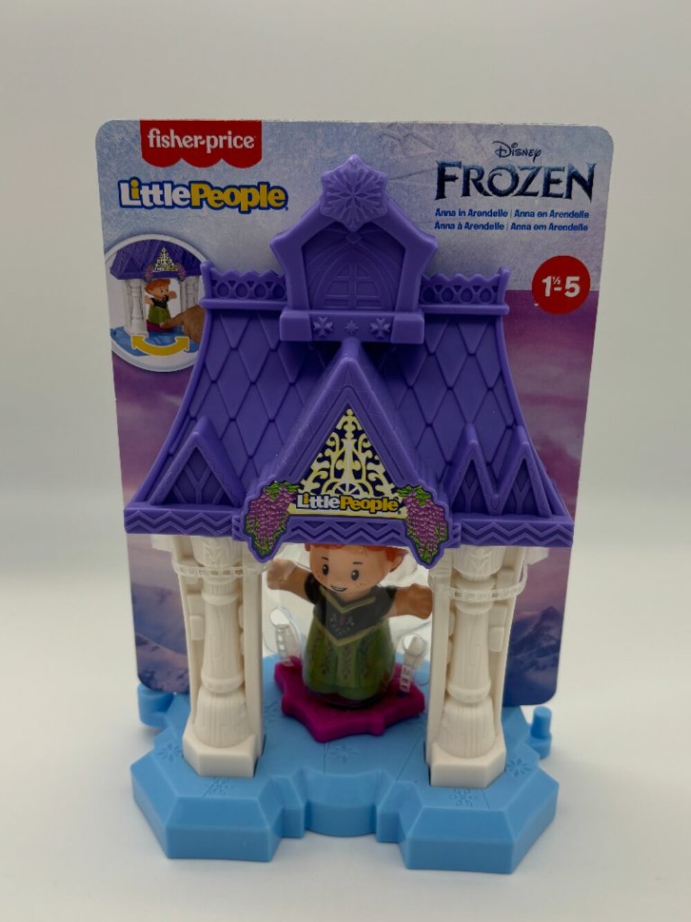 Fisher-Price Little People Disney Frozen Anna in Arendelle Portable Playset NEW